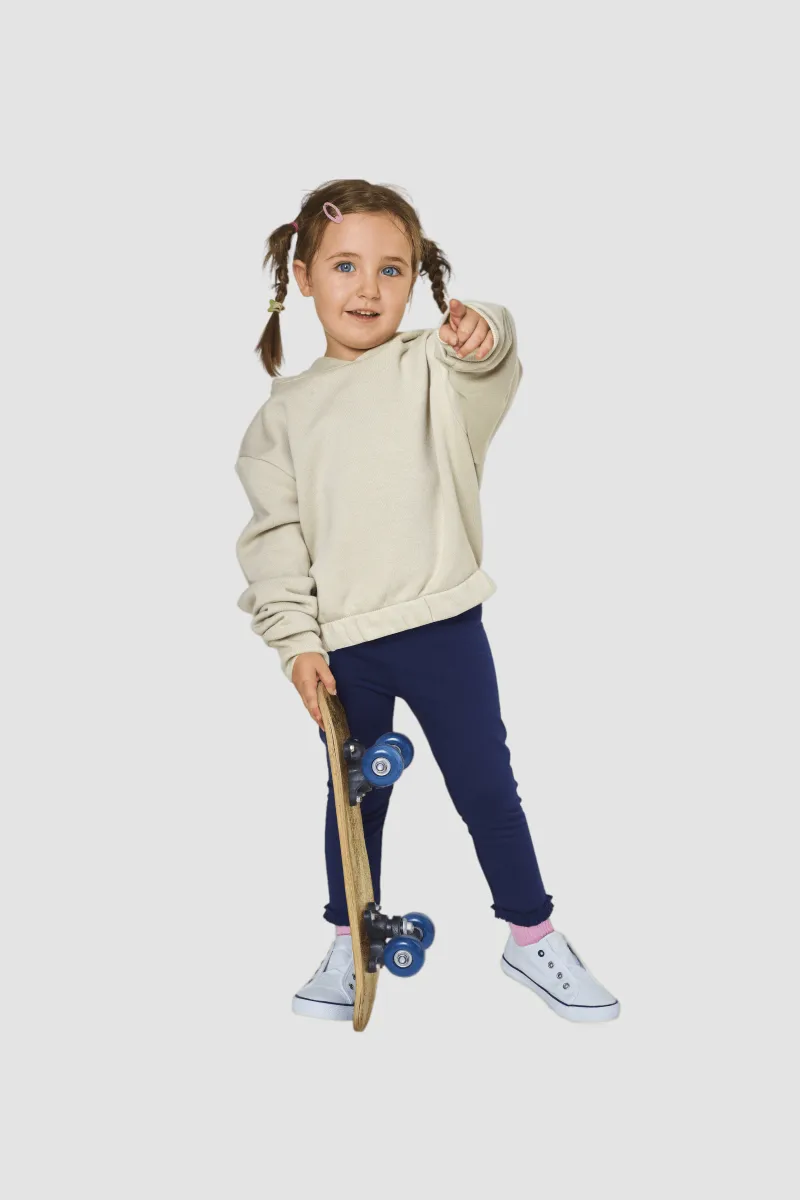 Girls Solid Sweater - Image 2